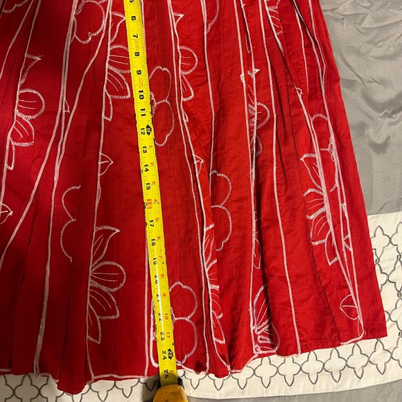 COLDWATER CREEK RED SKIRT - SIZE XS(4) - Picture 8 of 8